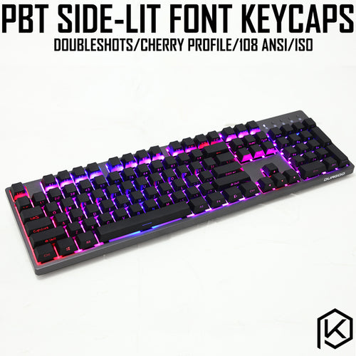 [CLOSED] [GB] PBT front double shot side-lit keycaps Cherry profile mechanical keyboards 104