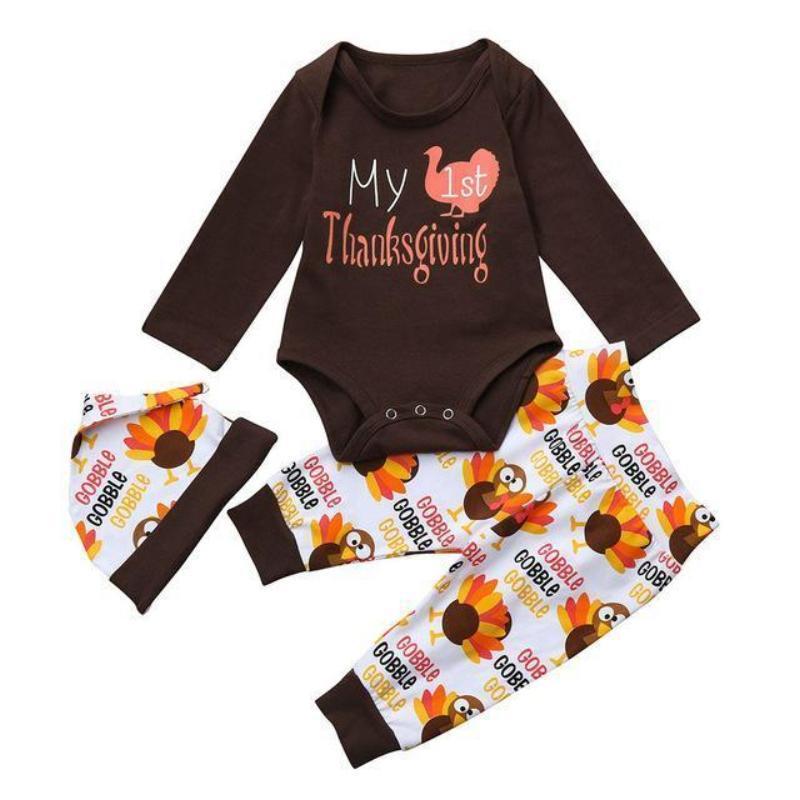 baby girl first thanksgiving outfit
