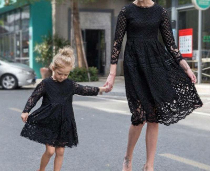 mommy and me black dresses