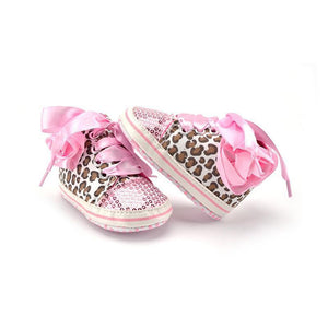 Leopard Sequin Infant Girl Shoes Baby Shoes Loom Rack 