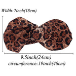 Leopard Snakeskin Print Cross Knot Headband Headbands Loom Rack 