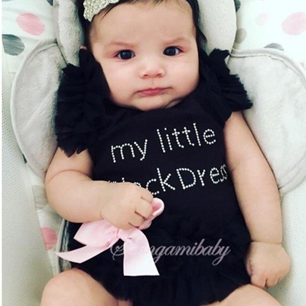 my first little black dress onesie