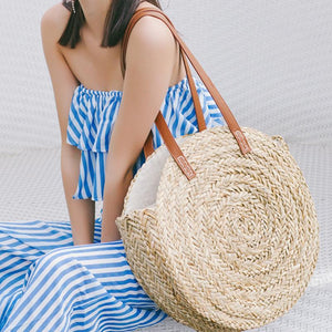 round beach bag