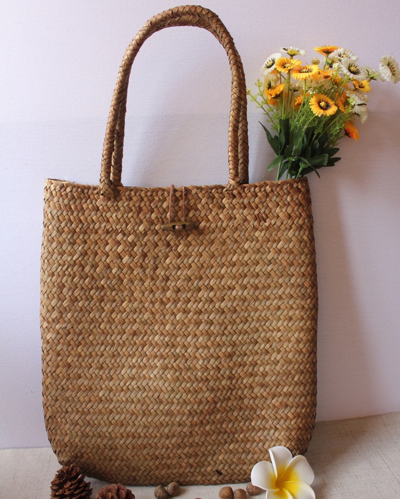 Hand Woven Straw Tote Bag – LoomRack