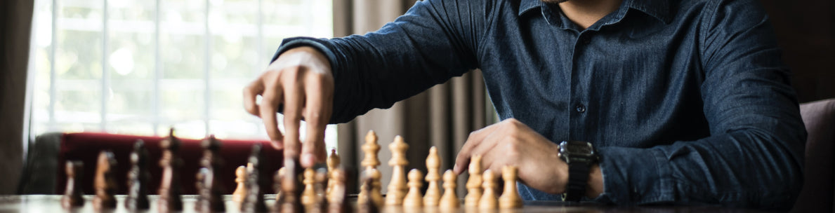 Man playing chess