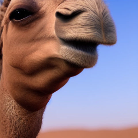 close up of camel