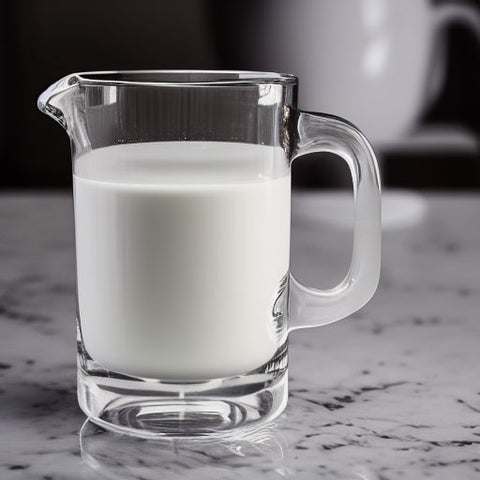 glass of milk which may be used for making handmade soaps with milk