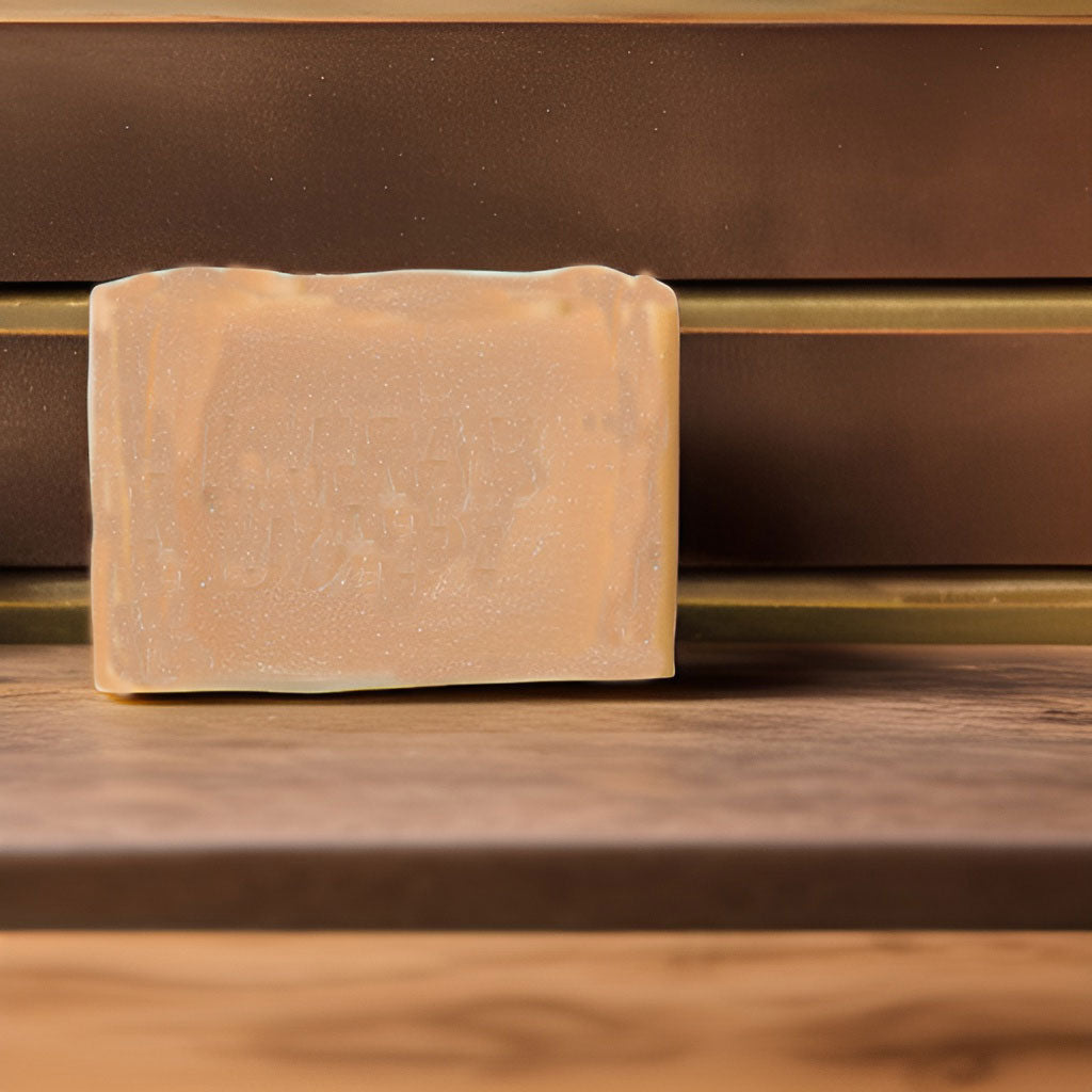 handmade bar soap on a shelf