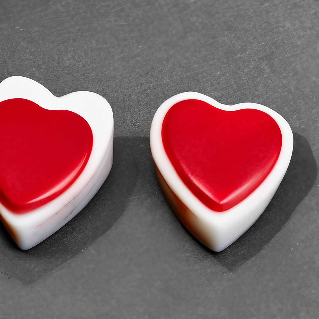 heart shaped sample soaps that require care in packaging