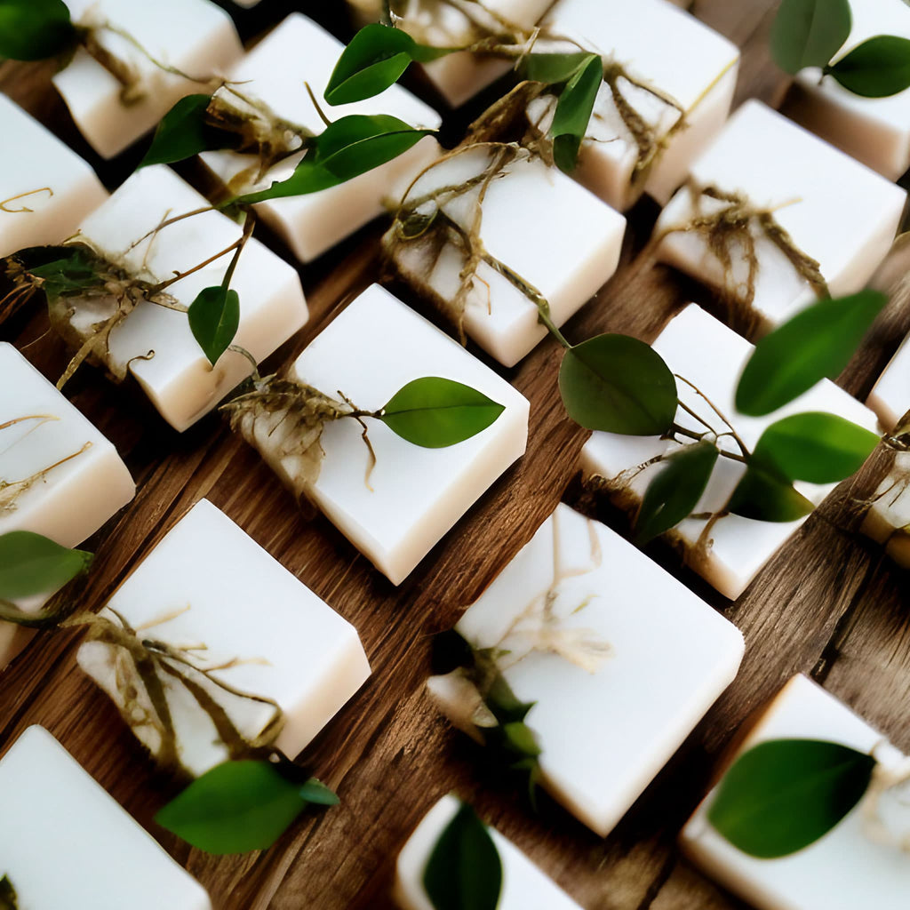 mini bars of soap to be used to make wedding favors