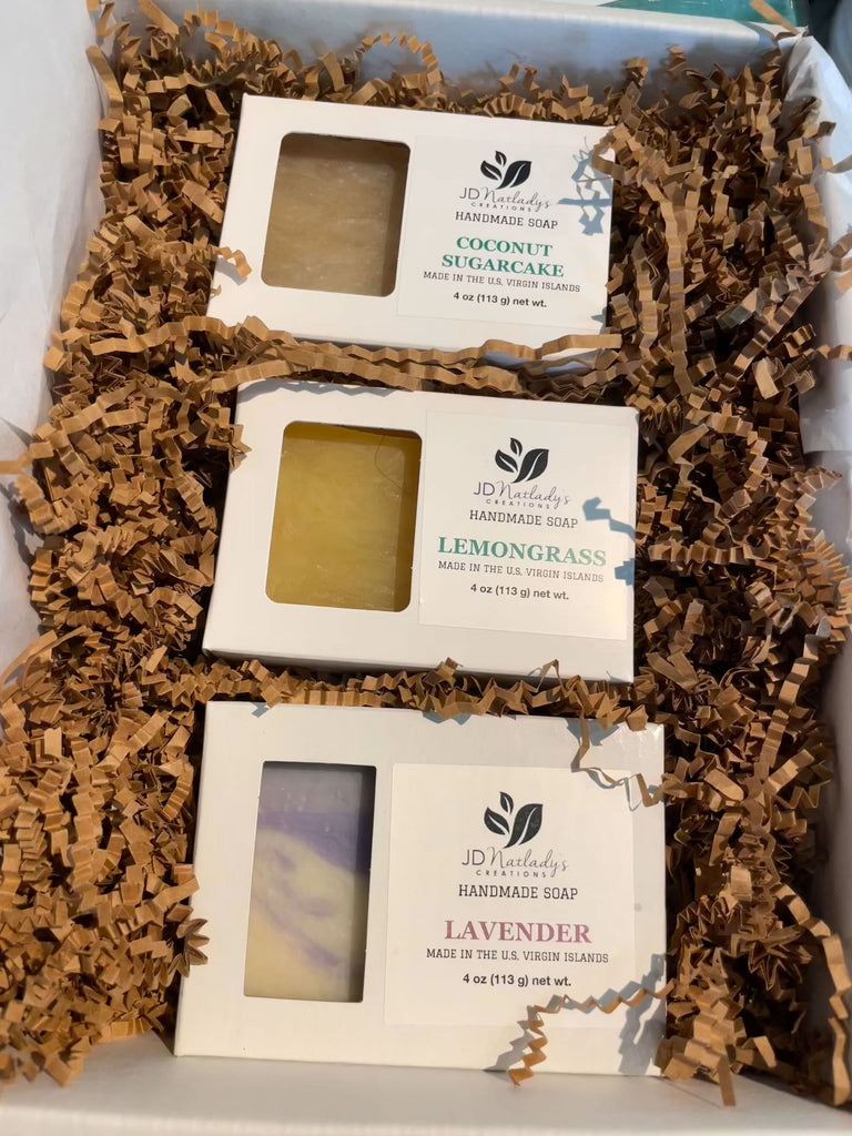 online handmade soap purchase in gift box from JDNatlady's Creations 