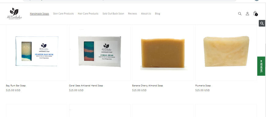 shopping online for handmade soaps at handmade soap shop