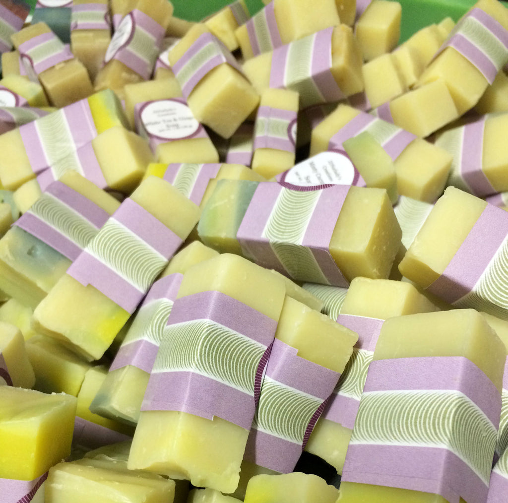 samples of handmade natural soap by JDNatlady's Creations