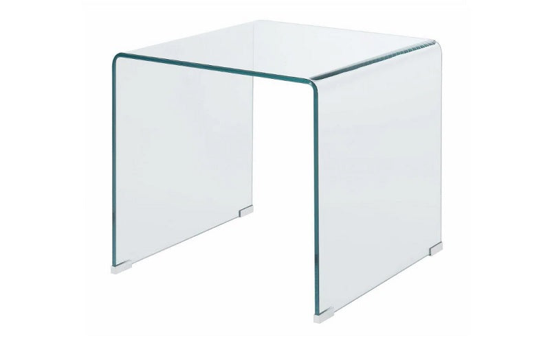 Bent Glass Coffee Table Set - 3 pc - Clear