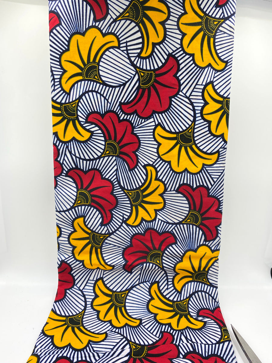 African fabric 100% cotton, African print fabric by the yard – Afrothrone