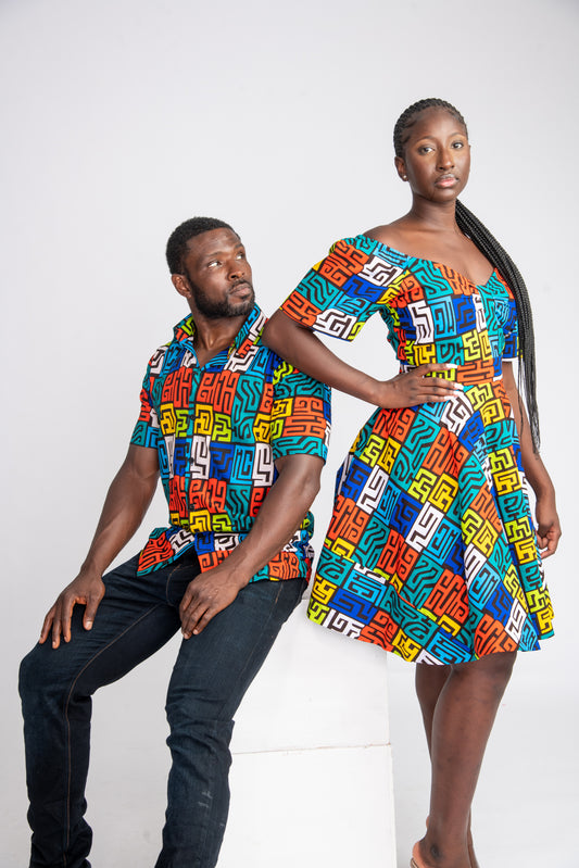 Remi Couples Matching African Outfits