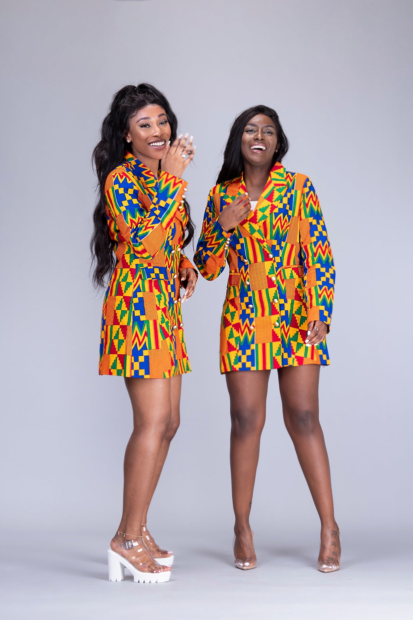 2 piece african print dress