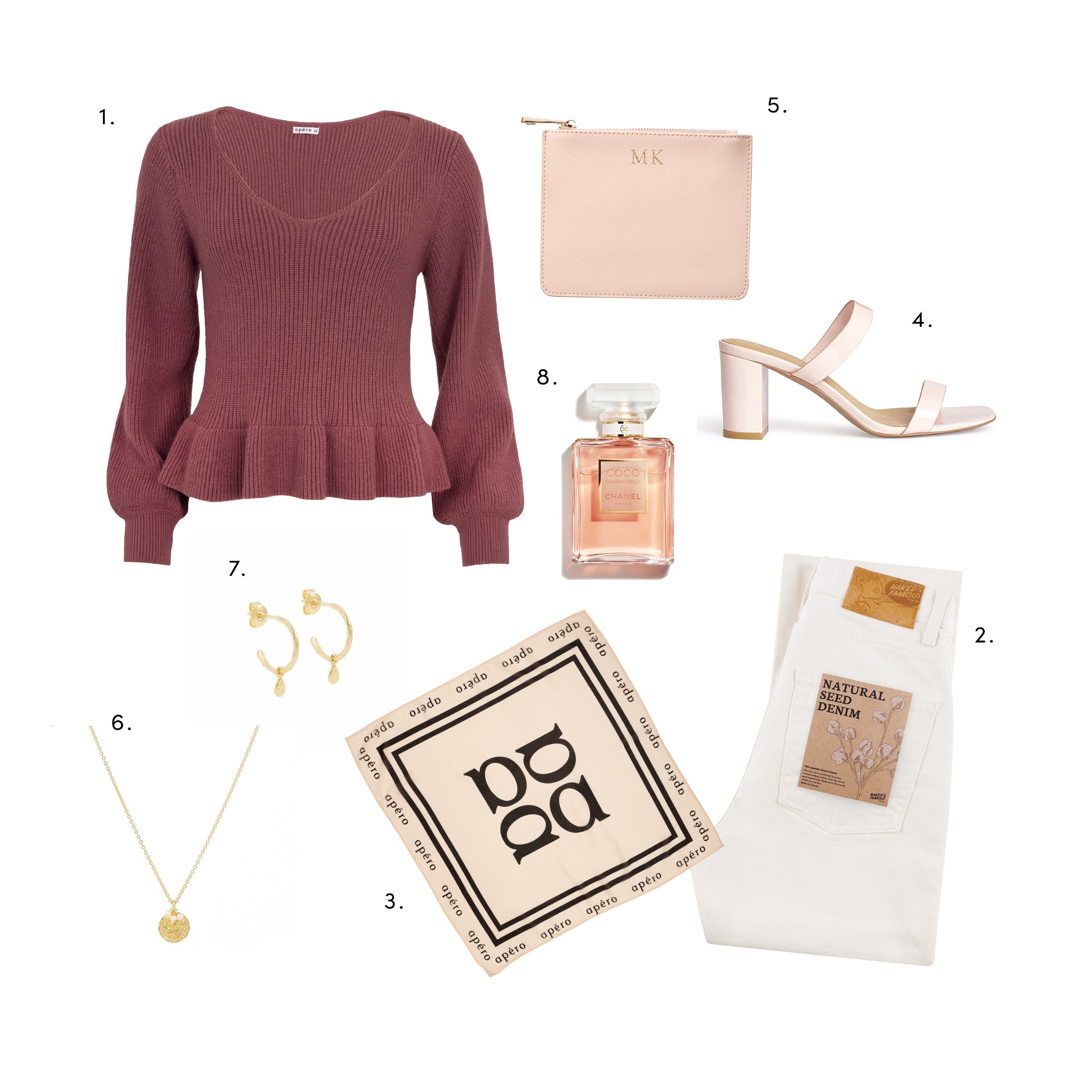 Feminine chic styling with Apero knit jumper