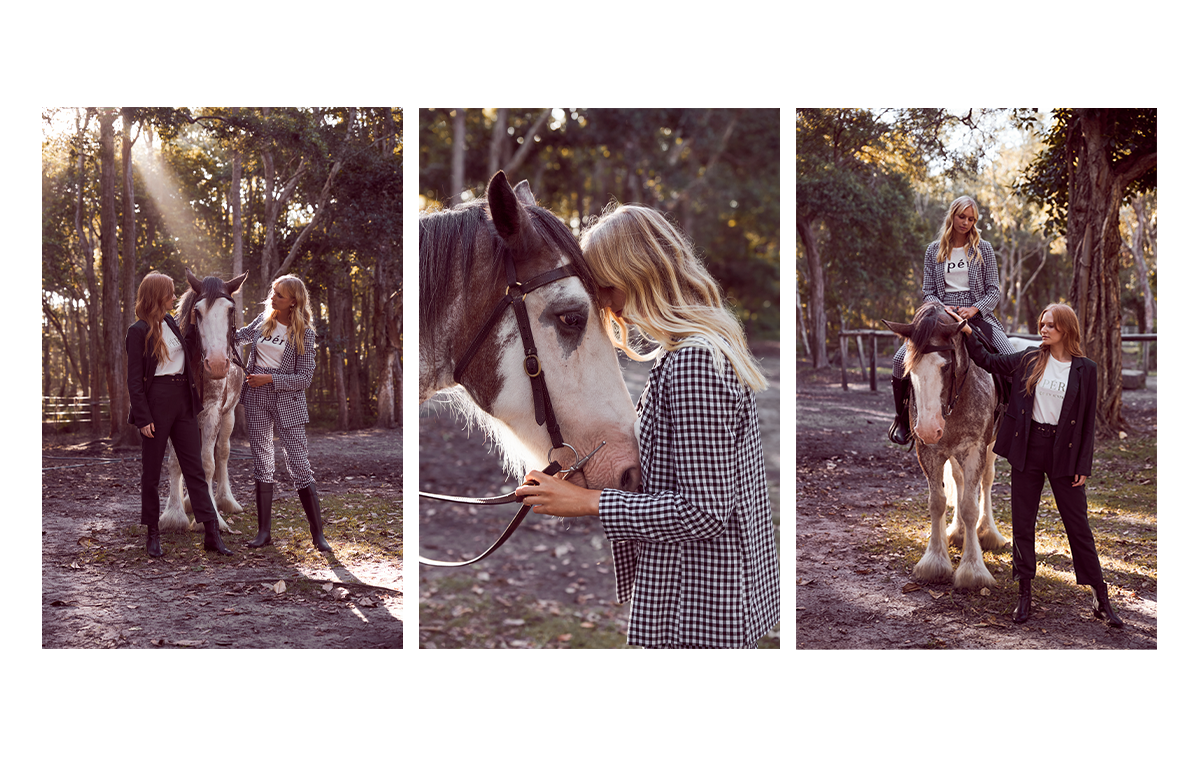 Gingham Blazer and Trousers - linen clothing