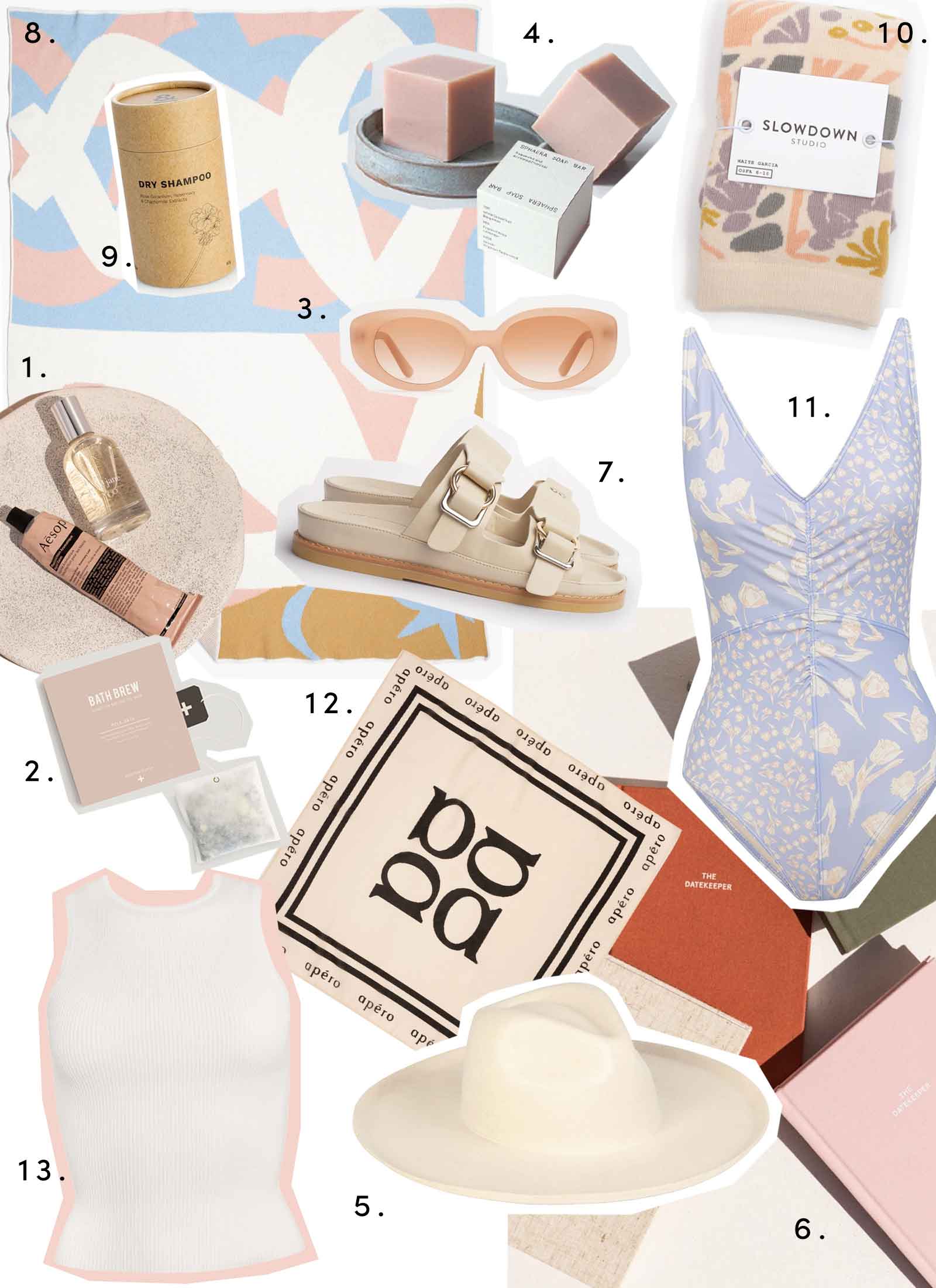 Christmas gift guide featuring the cherie hair scarf