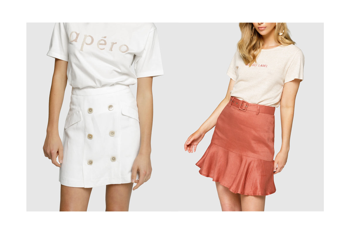 Linen skirts