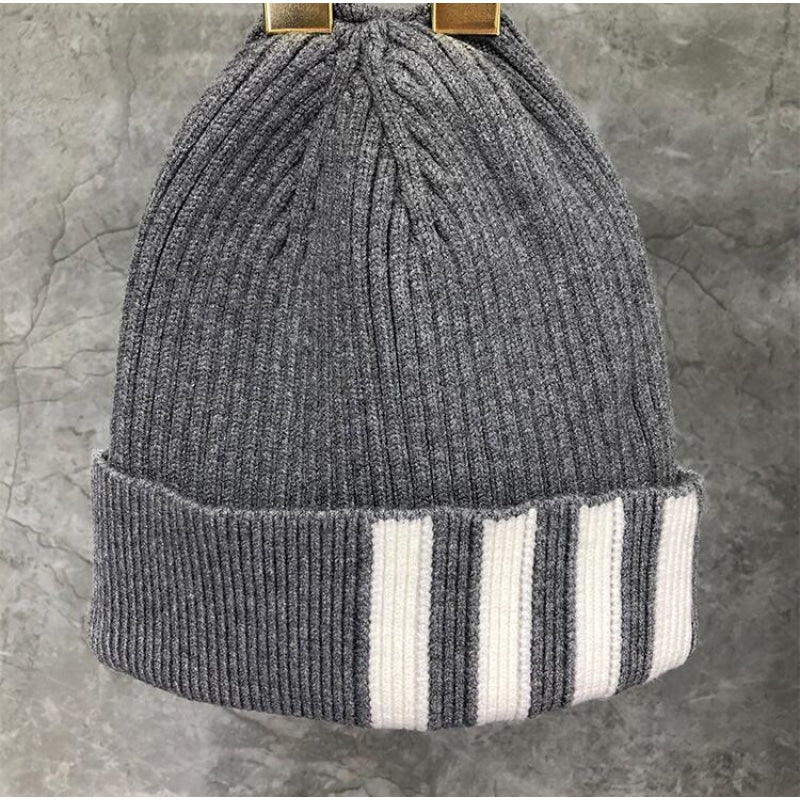 2021 Fashion TB Brand Knitted Hat Winter Warm Beanies Casual Hip Hop Hat Men Women Wool