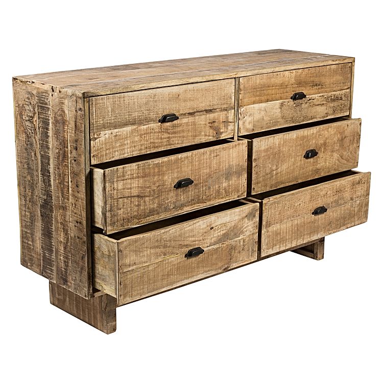 6 Drawer Mango Wooden Dresser – Kennedy & Grace