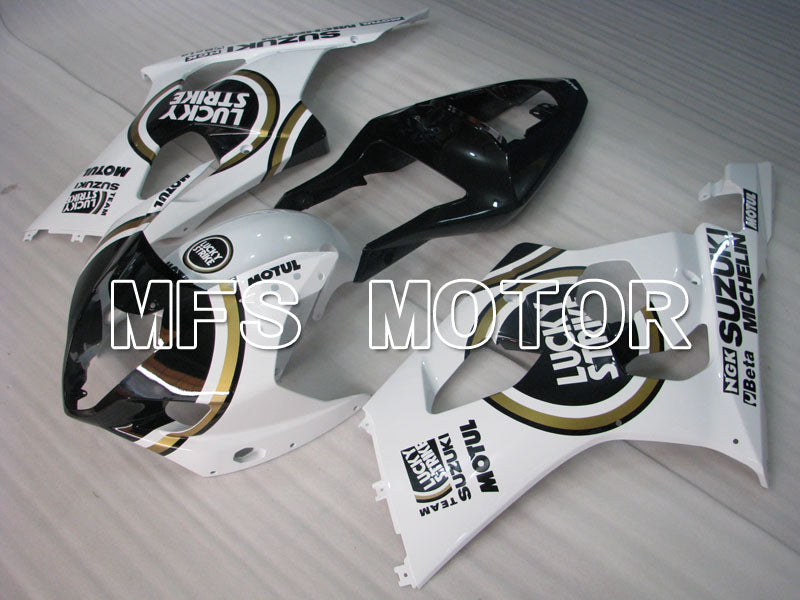 Einspritzung Abs Verkleidung Fur Suzuki Gsxr1000 03 04 Lucky Strike Schwarz Weiss Mfs2581