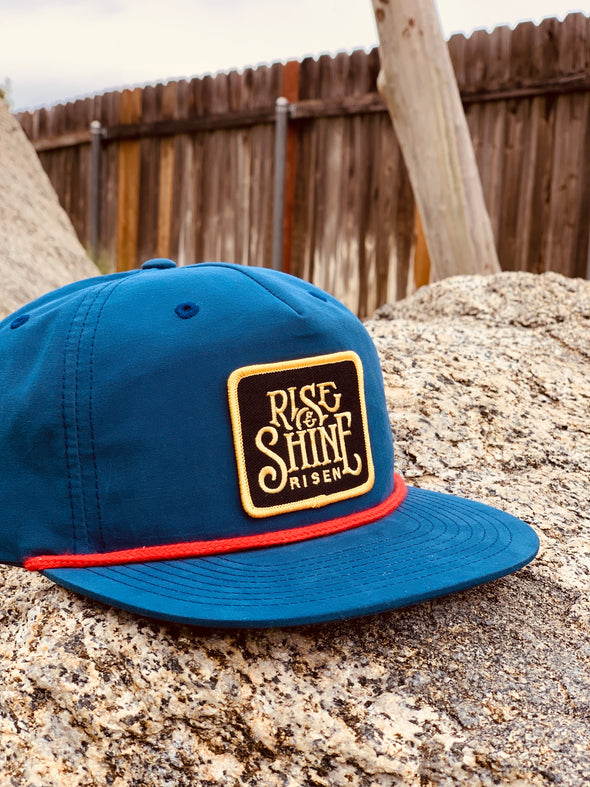 Rise & Shine blue snapback