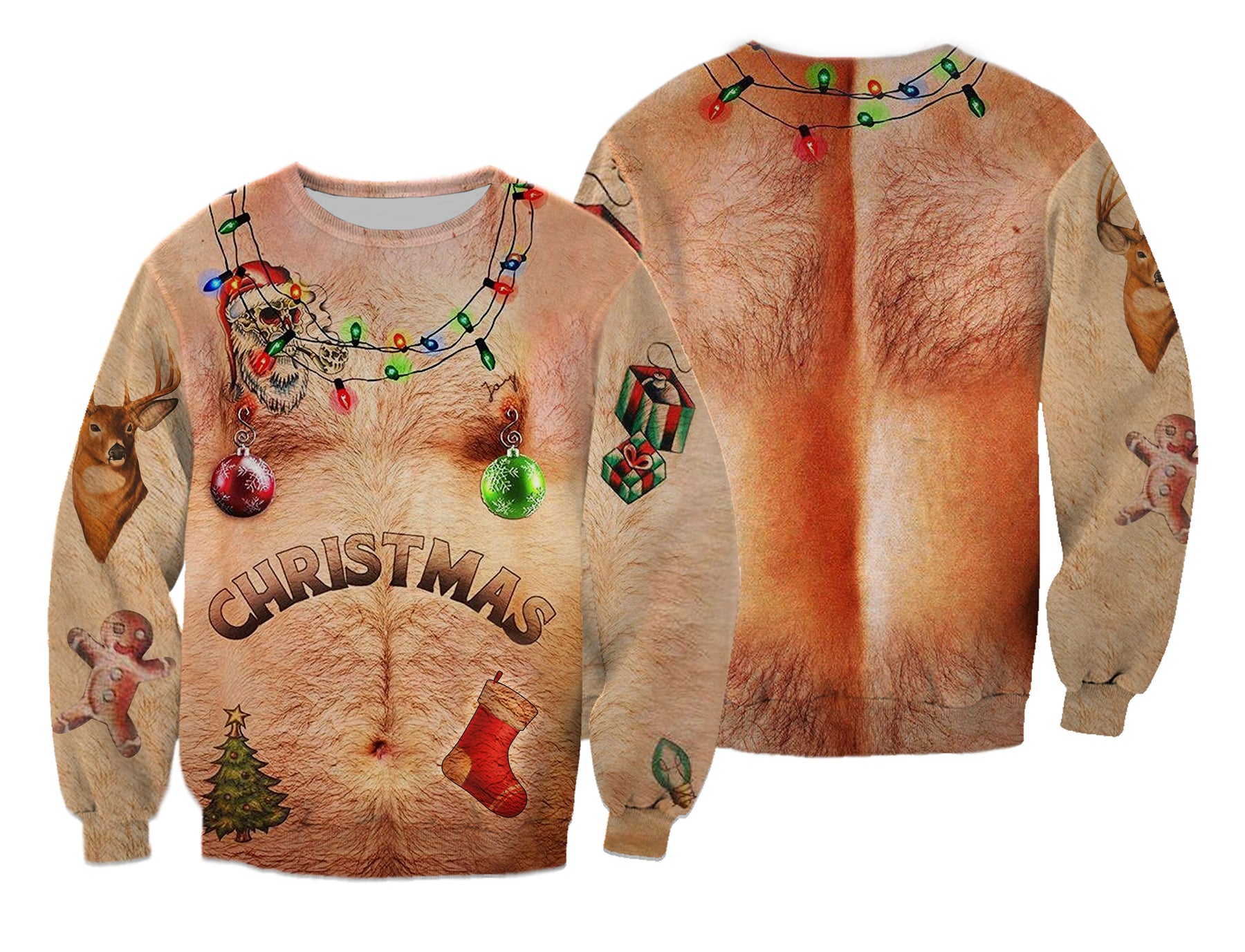 hairy chest sweatshirt