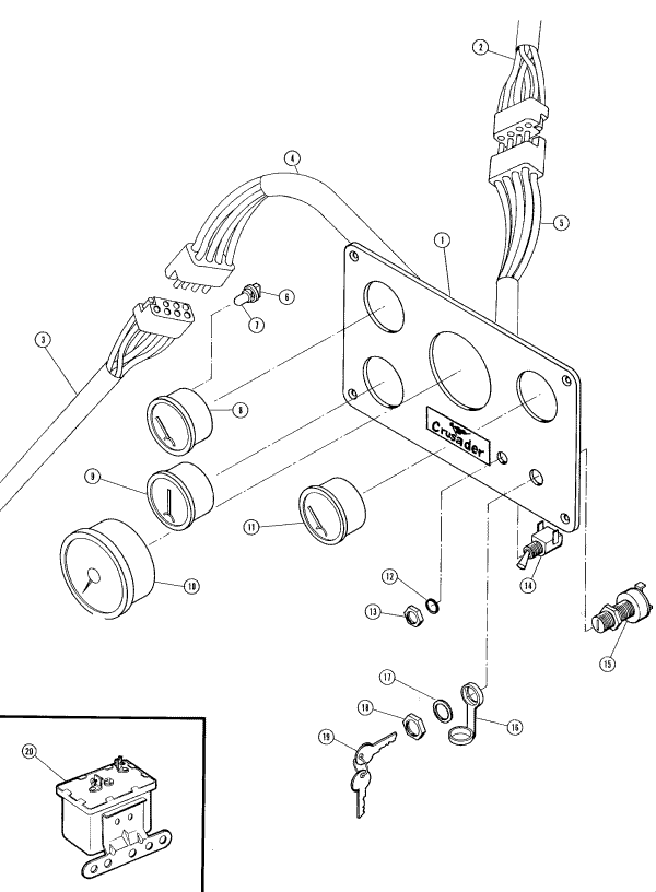 Model 270 - 350 C.I.D. - 5.7 Liter Instrument Panel Assembly