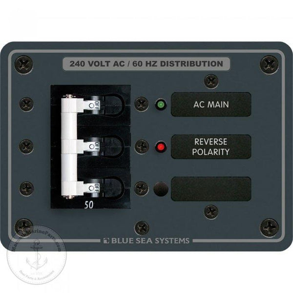 Blue Sea 120/240V C-Series Main Ac Breaker Panel 7372 - MacombMarineParts.com