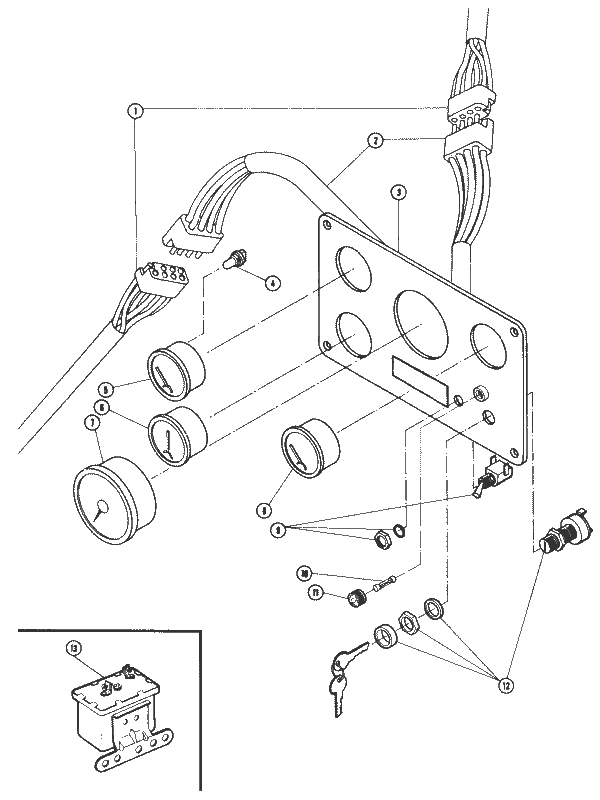 Model V-6 262 C.I.D. - 4.3 Litre Instrument Panel Assembly