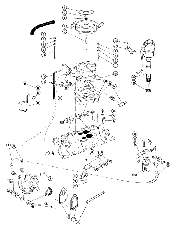 Model 305 - 305 C.I.D. - 5.0 Liter Intake Manifold Assembly