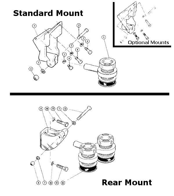 Model 305 - 305 C.I.D. - 5.0 Liter Engine Mounts