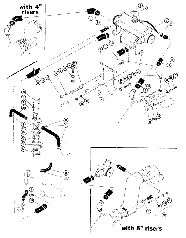 Model 305 - 305 C.I.D. - 5.0 Liter Fresh Water Cooling Full System