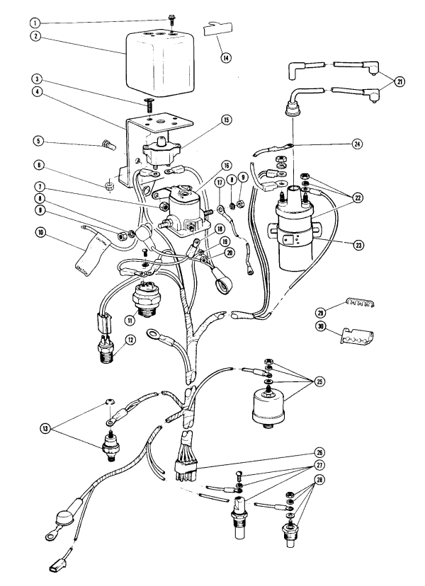 Model 270 - 350 C.I.D. - 5.7L Engine Wiring