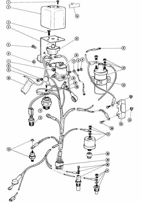 Model 350 454 C.I.D. Engine Wiring