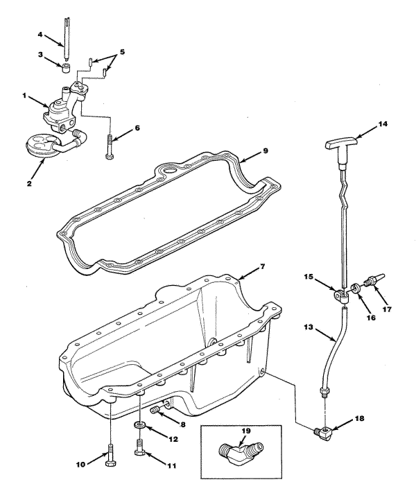 Model 350XLI - 350 C.I.D. - 5.7L Oil Pan & Oil Pump Assembly