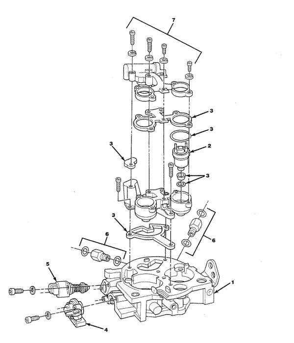 Model 350XLI - 350 C.I.D. - 5.7L Throttle Body Assembly