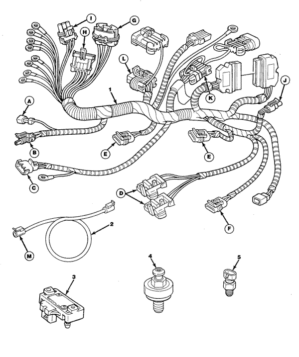 Model 350XLI - 350 C.I.D. - 5.7L Wiring Harness & Hardware - 2