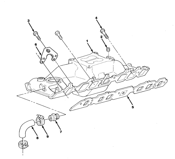 Model 454 XL Intake Manifold Assembly