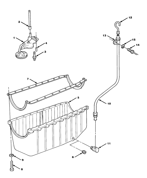 Model 454 XL Oil Pan & Oil Pump Assembly