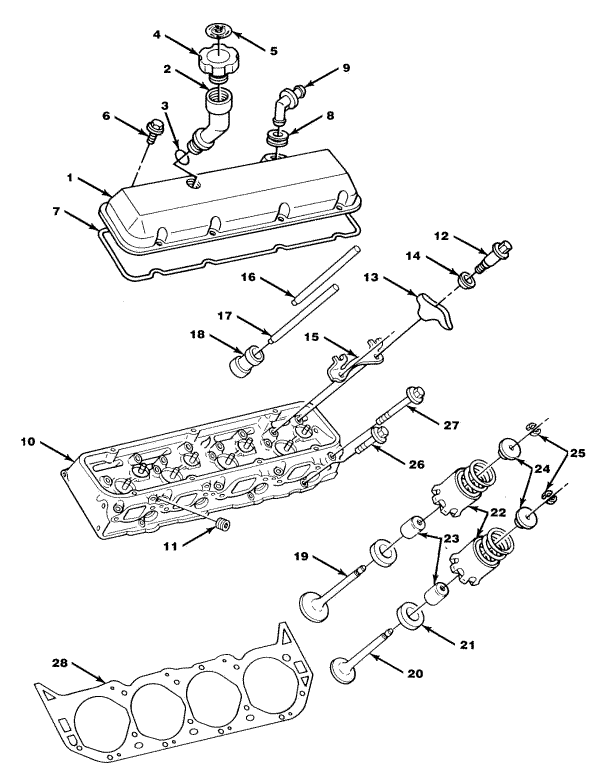 Model 454 XL Cylinder Head Assembly