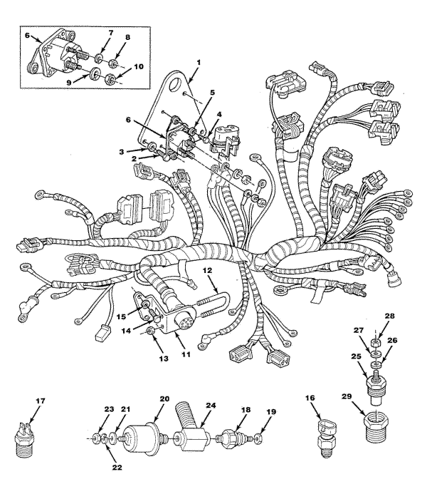 Model TB454XL Wire Harness Assemblies (Figure 1)