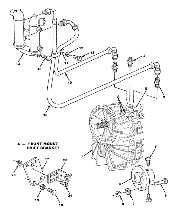 Model TB454XL Transmission & Related Parts ZF(Hurth) Transmissions