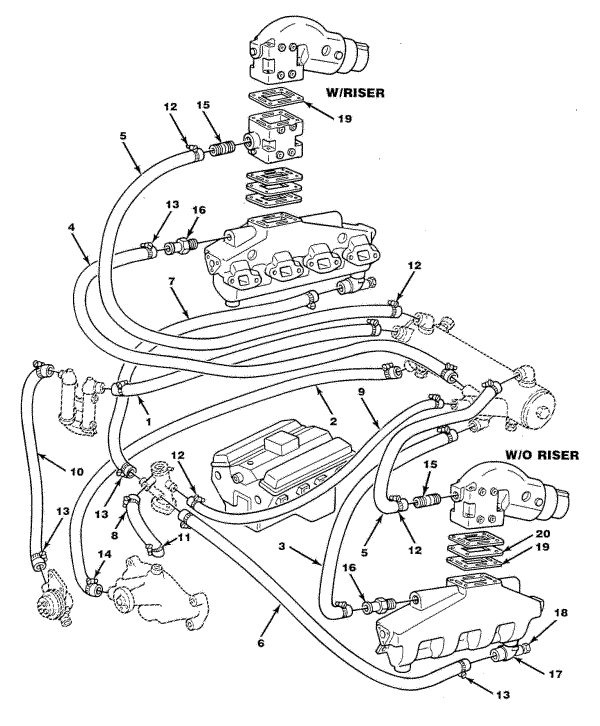 Model TB454XL Fresh Water Cooling (Rear Mounted Exchanger)