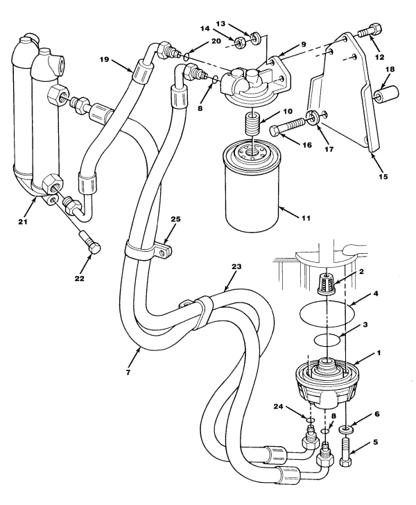 Remote Oil Filter Assembly