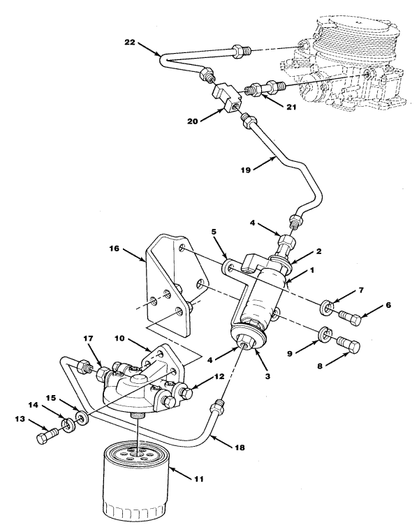 Model CM 454 HO Fuel Pump & Fuel System