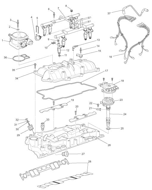 Captains Choice 350 C.I.D/5.7L 2002-2005 - Intake Manifold Assembly